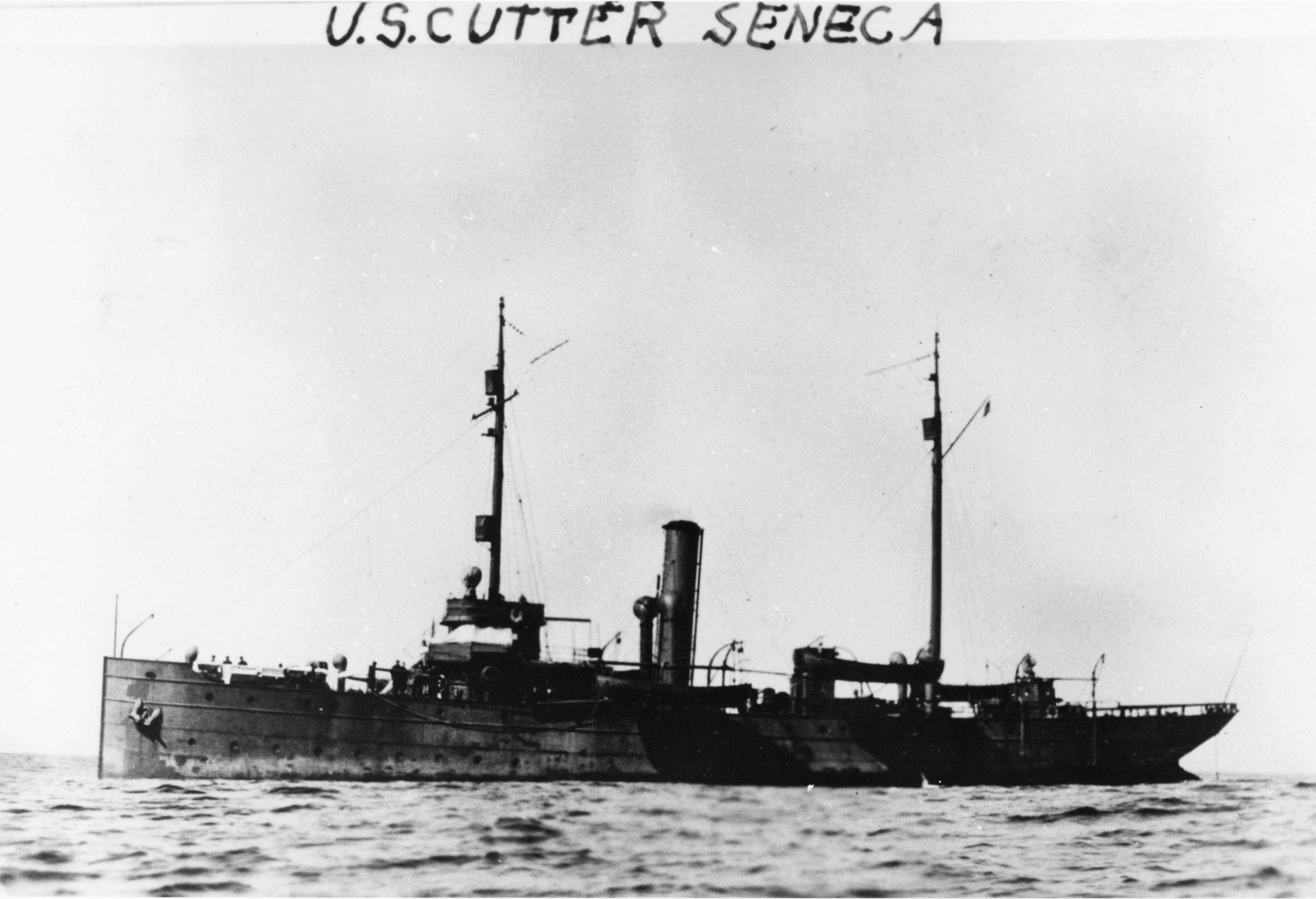 1.	Faded photo of Seneca during her World War I service. (Coast Guard Collection)
