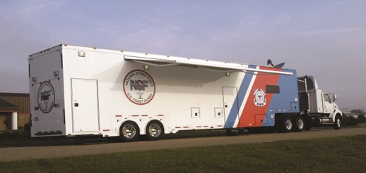 Photo of the Coast Guard’s mobile communications unit. (U.S. Coast Guard)