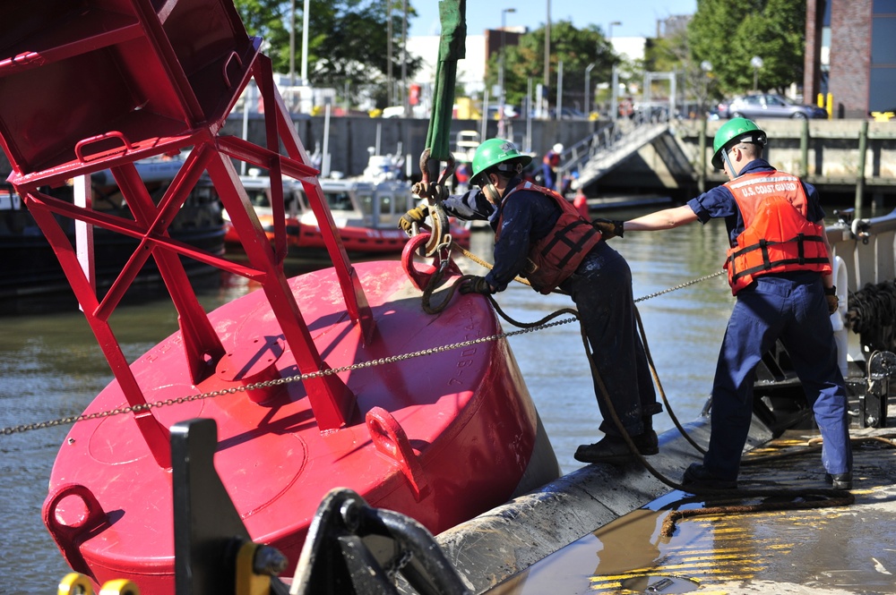 Coast Guard Cutter William Tate aids to navigation maintenance 